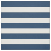 Nautisch blauw en wit 1 inch gestreept stof (Swatch)