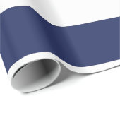 Nautisch blauw en wit gestreept omslagpapier cadeaupapier (Rol Hoek)