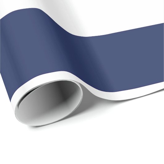 Nautisch blauw en wit gestreept omslagpapier cadeaupapier (Rol Hoek)