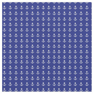 Nautisch blauw en wit stof