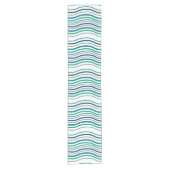 nautisch blauw groen korte tafelloper (Voorkant)