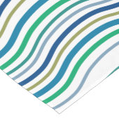 nautisch blauw groen korte tafelloper (Hoek)
