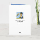 Nautisch blauw Hartelijk dank Bedankkaart (Achterkant)