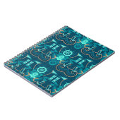 Nautisch blauw ontwerp notitieboek (Linkerzijde)