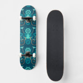 Nautisch blauw ontwerp skateboard (Voorkant)