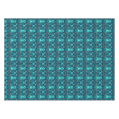 Nautisch blauw ontwerp tafelkleed (Voorkant (Horizontaal))