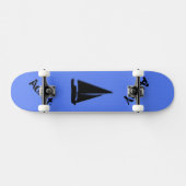 Nautisch blauw persoonlijk skateboard (Horizontaal)