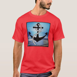Nautisch Blauw Seashore Mannen T-shirt