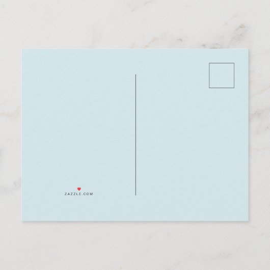 Nautisch Blauw Waterverf Anker Sla de datum op Aankondigingskaart (Achterkant)