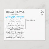 Nautisch Blauw Wit Vrijgezellenfeest Scheepsanker Uitnodiging Briefkaart (Achterkant)