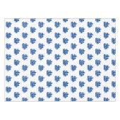 Nautisch blauw-witte boten patroon modern kustpatr tafelkleed (Voorkant (Horizontaal))