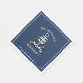 Nautisch Boat Ship Anker Strand Verjaardagsfeest Servet (Hoek)