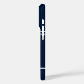 Nautisch bootanker en naam op maat Case-Mate iPhone case (Achterkant / Links)