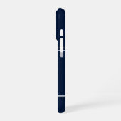 Nautisch bootanker en naam op maat iPhone hoesje (Linkerkant)