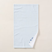 Nautisch bootanker met seizoenhells accent bad handdoek (Handdoek)