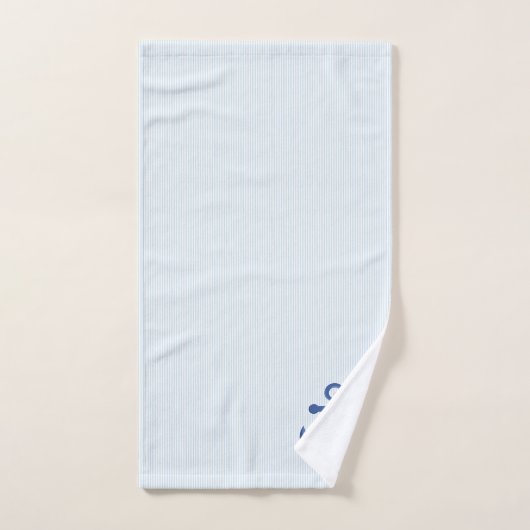 Nautisch bootanker met seizoenhells accent bad handdoek (Handdoek)