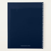 Nautisch bootankschip zeebloemen bloeien planner (Achterkant)