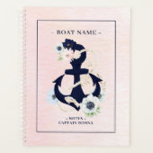 Nautisch bootankschip zeebloemen bloeien planner (Voorkant)