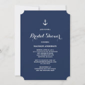 Nautisch | Bridal Shower-uitnodiging Kaart (Voorkant)