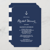 Nautisch | Bridal Shower-uitnodiging Kaart (Voorkant / Achterkant)
