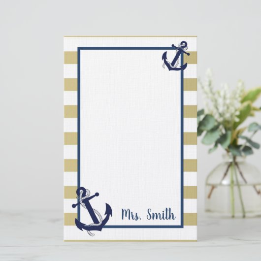 Nautisch Briefpapier (Staand voorkant)