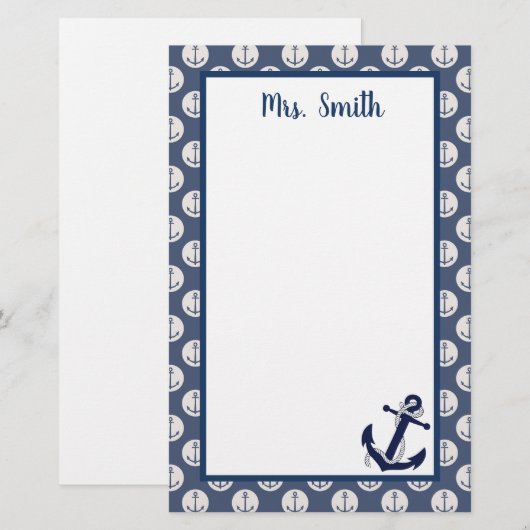 Nautisch Briefpapier (Voorkant / Achterkant)