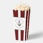 Nautisch Bruiloft Bloemen Anker Maroon Bourgondië Bedankdoosjes (Popped)