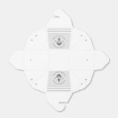 Nautisch Bruiloft Bloemen Anker Zilver Grijs Bedankdoosjes (Uitgevouwen)