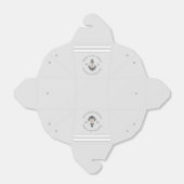 Nautisch Bruiloft Bloemen Anker Zilver Grijs Bedankdoosjes (Uitgevouwen)