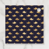 Nautisch Bruiloft Monogram Bedankjes Labels (Achterkant)