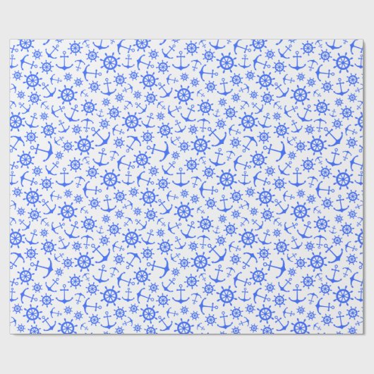 Nautisch Cadeaupapier (Vlak)