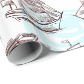 Nautisch Cadeaupapier (Rol Hoek)