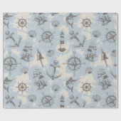 Nautisch Cadeaupapier (Vlak)