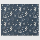 Nautisch Cadeaupapier (Vlak)