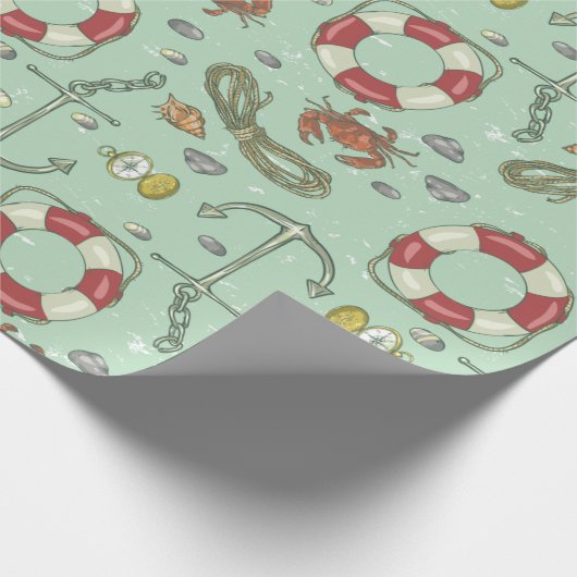 Nautisch Cadeaupapier (Hoek)