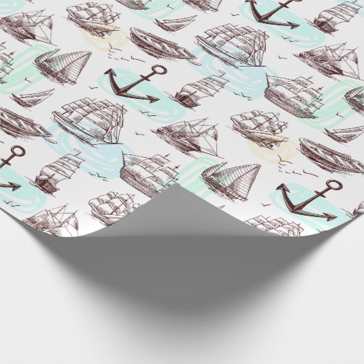 Nautisch Cadeaupapier (Hoek)