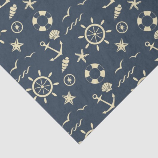 nautisch cadeaupapier tissuepapier (Detail)