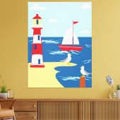 Nautisch Canvas Afdruk (Insitu (Woonkamer))