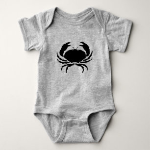 nautisch CRAB-silhouet Romper