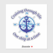 Nautisch cruiseleven sticker (Vel)