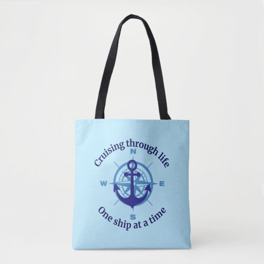 Nautisch cruiseleven tote bag (Voorkant)