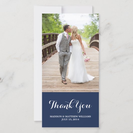 nautisch | Dank je wel fotokaart Bedankkaart (Voorkant)