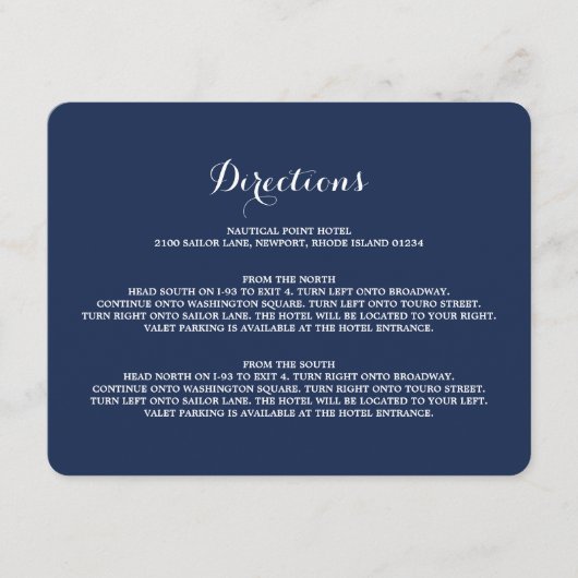 Nautisch | Directiekaart Informatiekaartje (Voorkant)