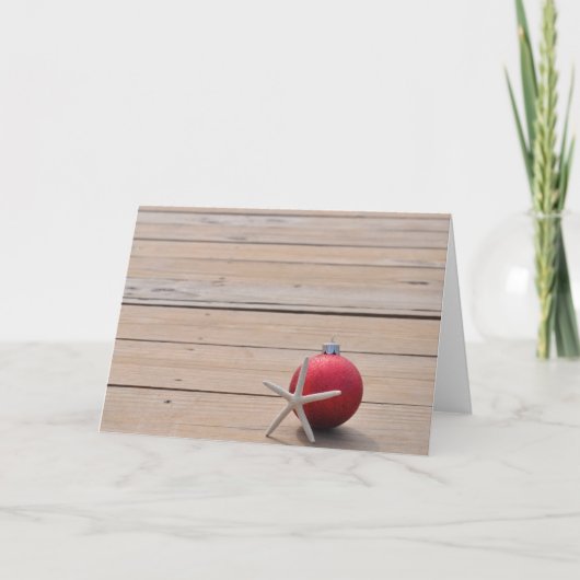 Nautisch dok met Ornamenten Feestdagen Kaart (Voorkant)