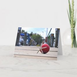 Nautisch dok met Ornamenten Feestdagen Kaart