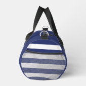 Nautisch Donkerblauw Wit Anker Boot Naam Kapitein Plunjezak (Rechts)