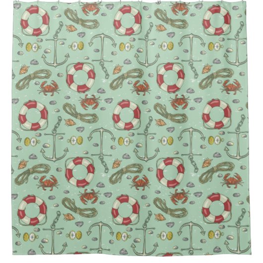 Nautisch Douchegordijn (Voorkant)