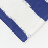 Nautisch embleem met zeilschip fleece deken (Hoek)