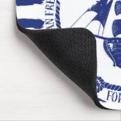 Nautisch embleem met zeilschip muismat (Hoek)