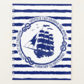 Nautisch embleem met zeilschip planner (Voorkant)